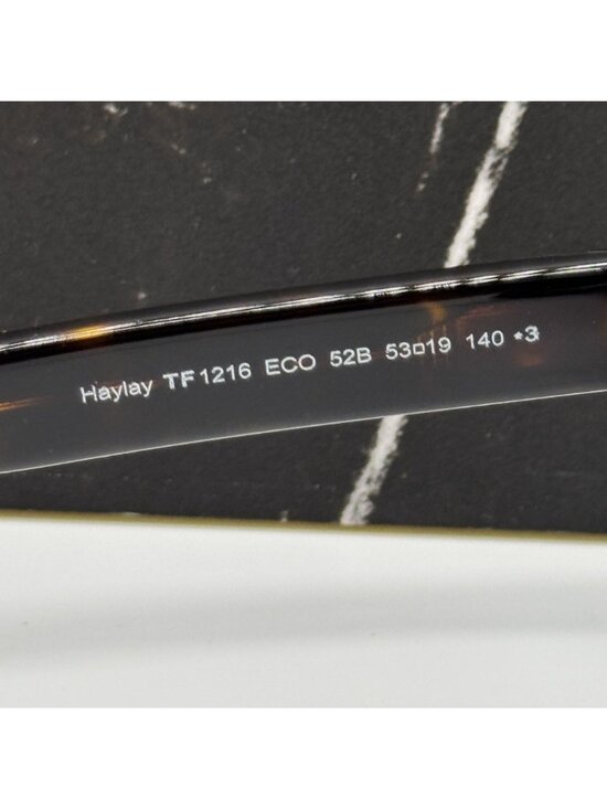 NEW TOM FORD HAYLAY TF1216 52B HAVANA/GRAY WOMEN SQUARE SUNGLASSES FT1216 main image 10